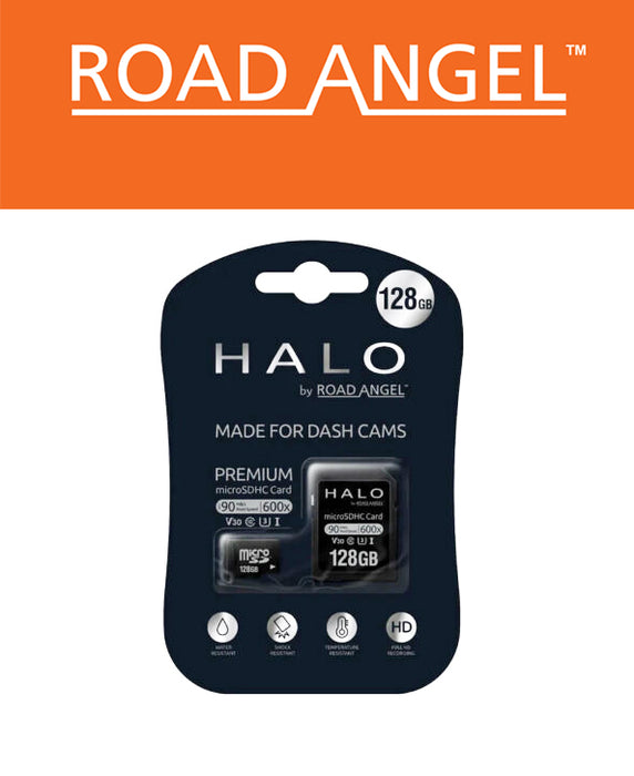Road Angel MicroSD-Karte – 128GB Entwickelt für Halo Dashcams