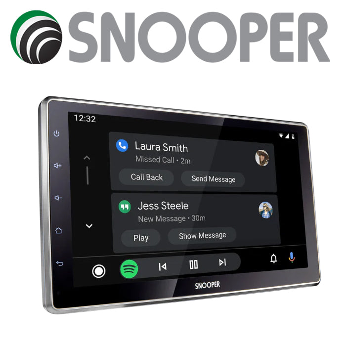 Snooper SMH-550DAB 10.1-Zoll-Multimedia u. Navi. Gerät mit Smartphone-Steuerung