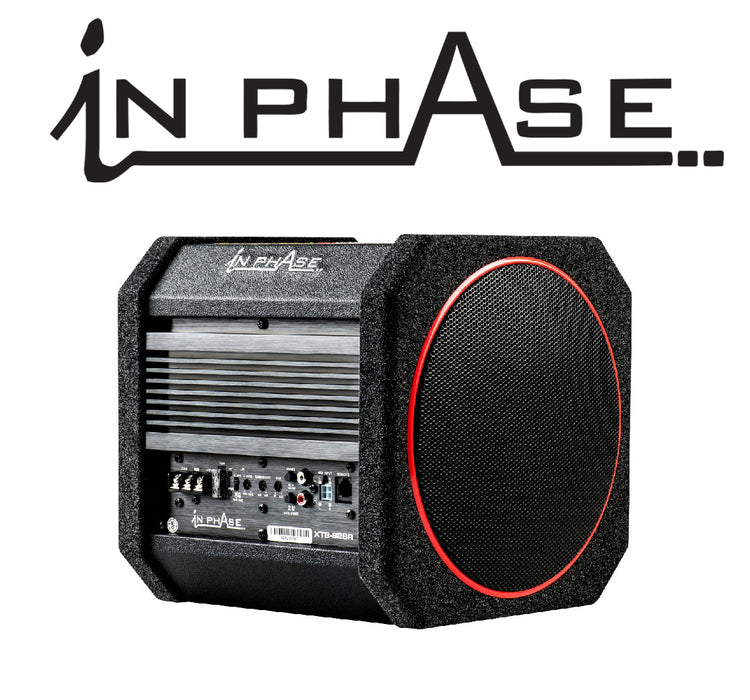 In Phase XTB-828R 20cm 400W aktiv Subwoofer mit passiv Kühlung+ Class-D-Verstärker