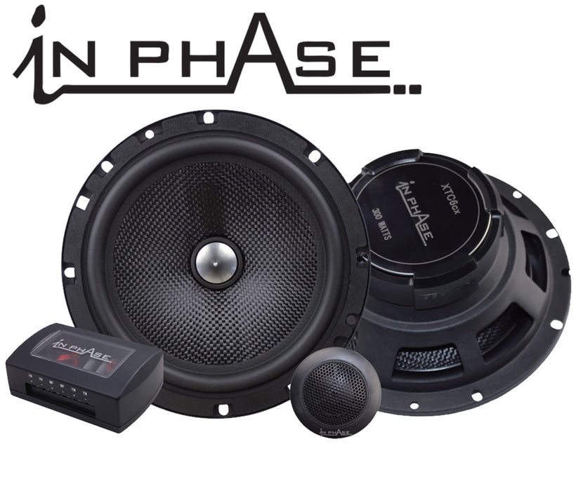 In Phase XTC6CX 6,5" 16,5cm 600 Watt 2-Wege-Komponenten-Türlautsprecher mit Hoch