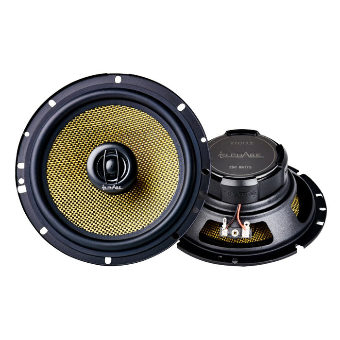 In Phase XTC17.2 /17cm 250 Watt 2-Wege-Drehhochtöner Autotür-/Regallautsprecher