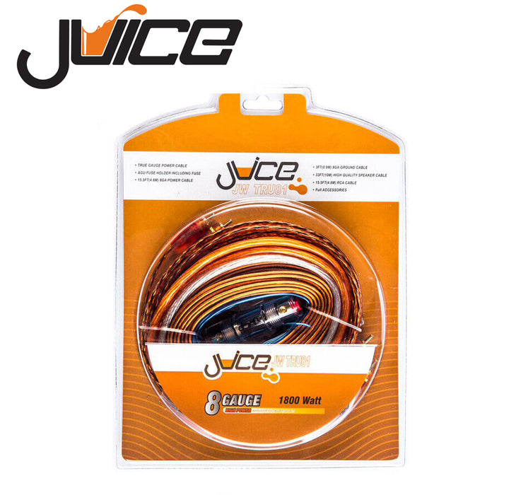 Juice JWTRU81 Verstärker-Verdrahtungssatz / 1800 Watt AGU-Sicherungshalter