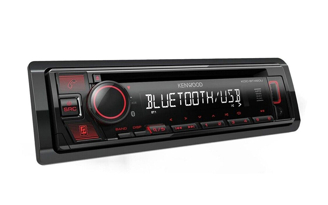 Kenwood KDC-BT460U 1DIN Auto Multimedia Stereo Receiver USB AUX-In CD Bluetooth
