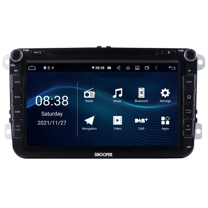 Snooper SMH-580VW 8-Zoll-Multimedia u. Navigationsgerät mit Smartphone-Steuerung
