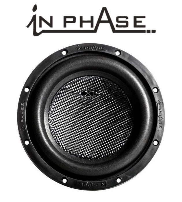 In Phase XT-8 8Zoll Kevlar 2Ohm Doppelschwings. 1000W Spitzenleistung Subwoofer Artikel-Nr.: XT-8