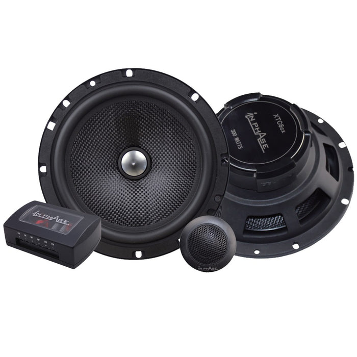 In Phase XTC6CX 6,5" 16,5cm 600 Watt 2-Wege-Komponenten-Türlautsprecher mit Hoch